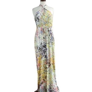 Guess multicolored halter maxi dress 8